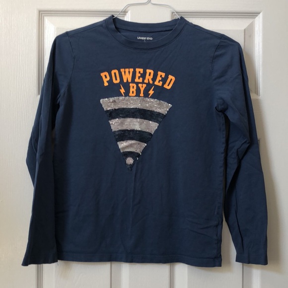 Lands’ End bundle. A long sleeve flipy tee and a sweater. T is large sweater XL. - Picture 8 of 13